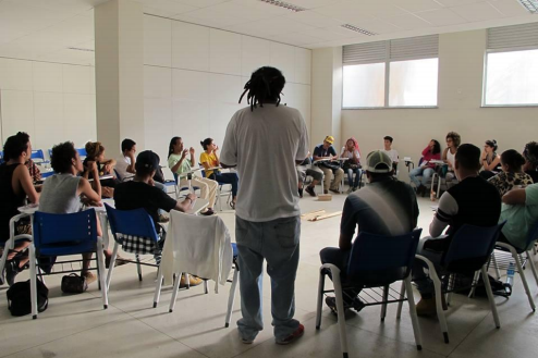 Imagem do #crjénosso, primeiro seminário realizado para a eleição do comitê gestor e para a discussão da gestão do espaço Crédito: Bruno Vieira / registro pessoal